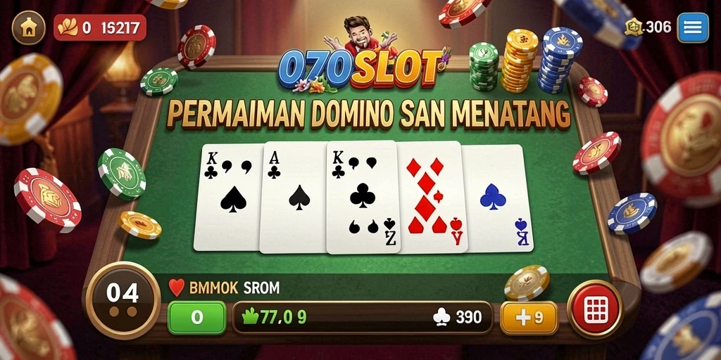 Tampilan gameplay seru di 070SLOT dengan aksi Domino yang mendebarkan.