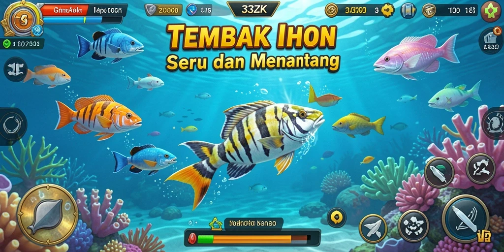 Gameplay seru saat menangkap ikan di 33ZK.