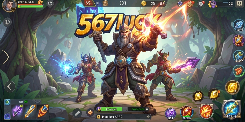 Tampilan gameplay 567LUCK yang menegangkan dan penuh aksi.