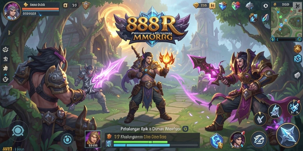 Tangkapan layar gameplay <strong>888R</strong> yang menunjukkan aksi pertempuran mendebarkan.