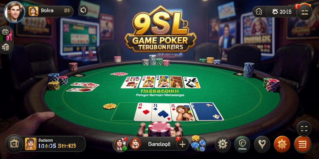 Gameplay poker yang seru dan interaktif dari 9SL.