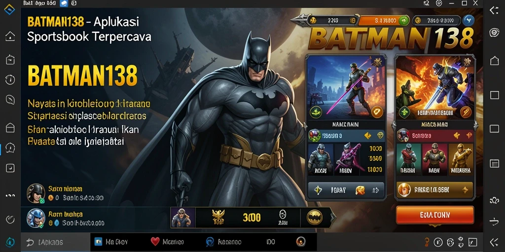 Tampilan menarik permainan Sportsbook BATMAN138 dengan berbagai pilihan taruhan.