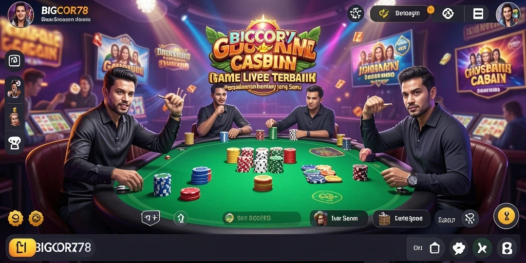 Tampilan screenshot gameplay Live Casino yang menarik dan interaktif.