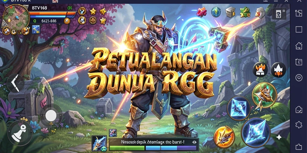 Screenshot gameplay BTV168 menampilkan aksi RPG yang mendebarkan.