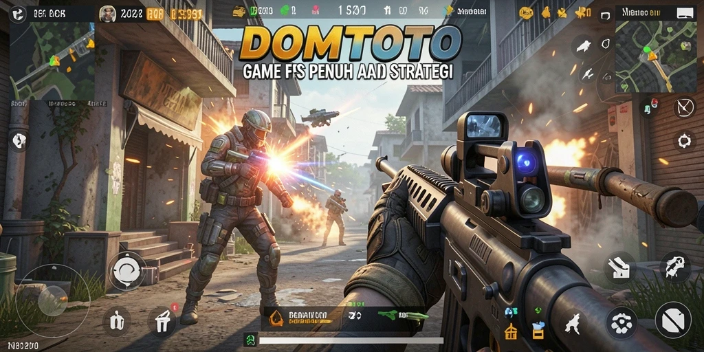 Tampilan gameplay menegangkan dari DOMTOTO yang penuh aksi.