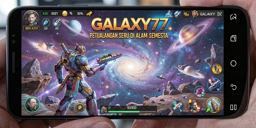 Tampilan gameplay GALAXY77 yang mengasyikkan dan penuh petualangan luar angkasa.