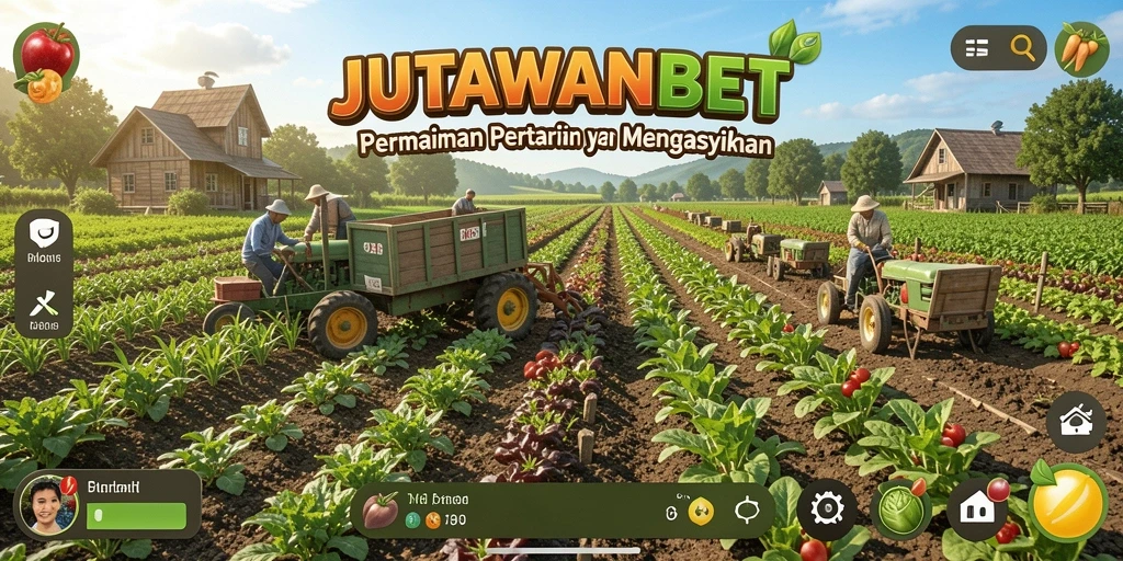 Tampilan menarik dari gameplay JUTAWANBET yang melibatkan pertanian.