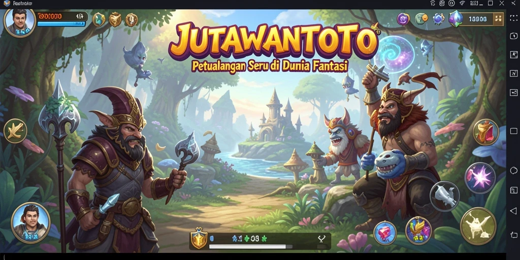 Tampilan gameplay JUTAWANTOTO yang penuh aksi dan petualangan.