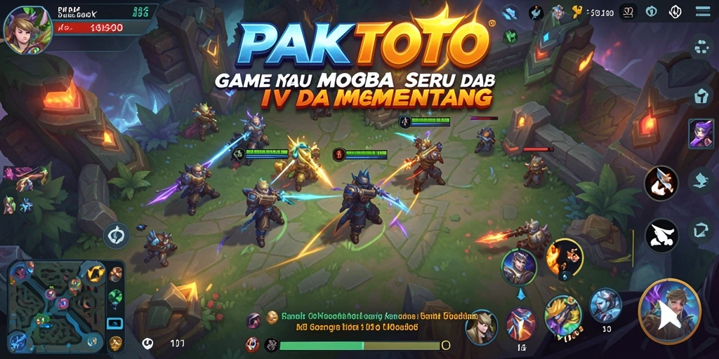 Tampilan gameplay seru di PAKTOTO dengan aksi tim yang intens.