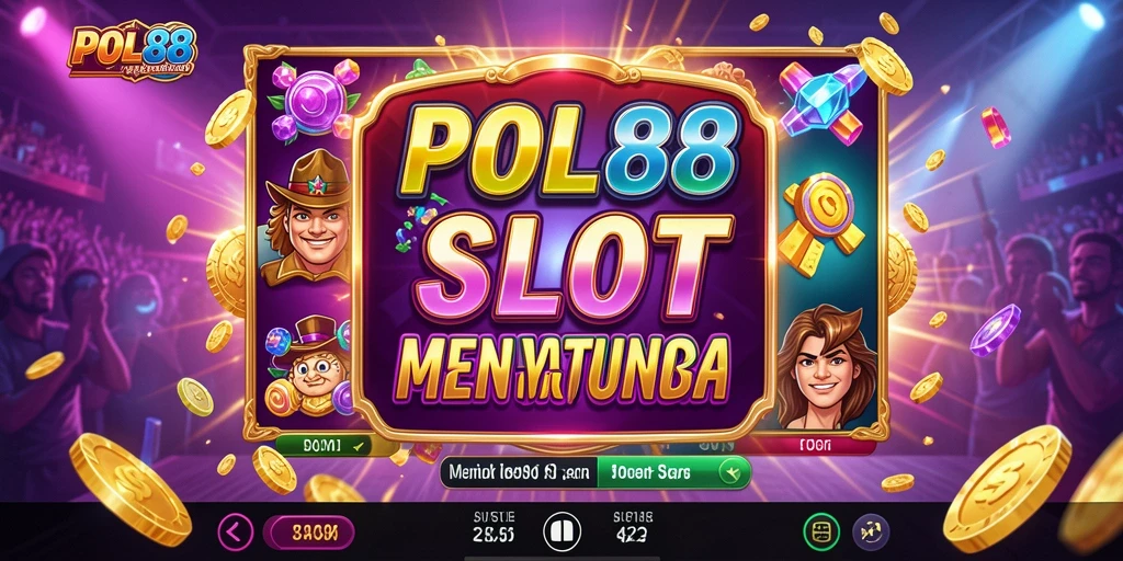 Screenshot gameplay POL88 yang menunjukkan putaran slot yang mendebarkan.