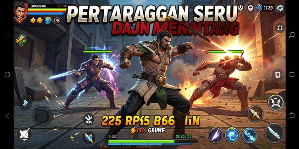 Screenshot utama menunjukkan pertarungan intens di RP66.