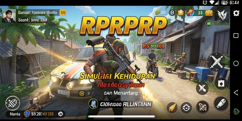 Tampilan gameplay RPRPRP yang mendetail dan menarik.