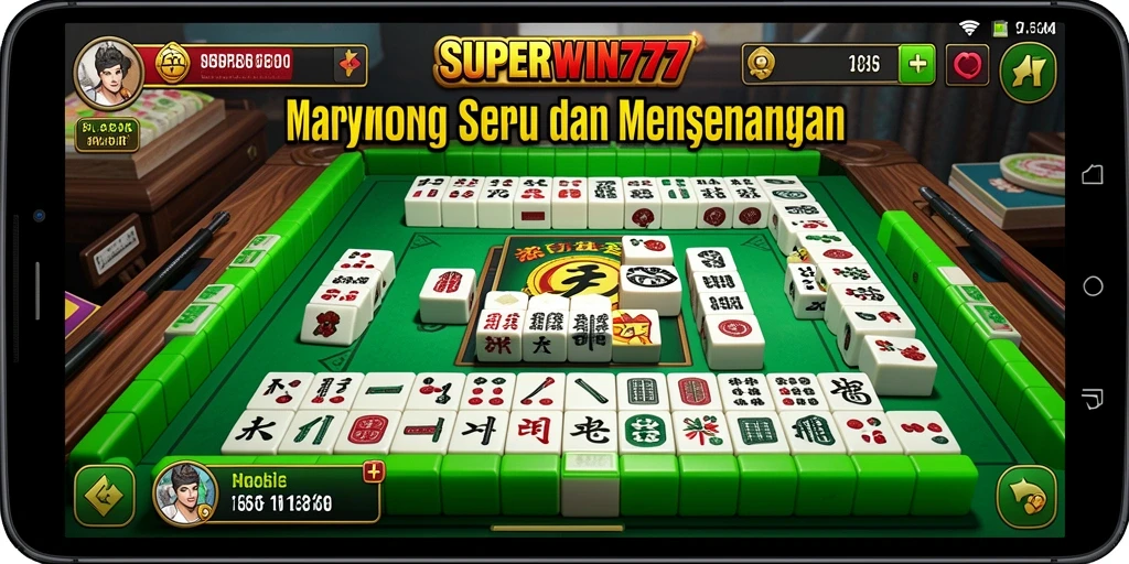 Tampilan gameplay seru dari SUPERWIN777 yang menampilkan Mahjong.