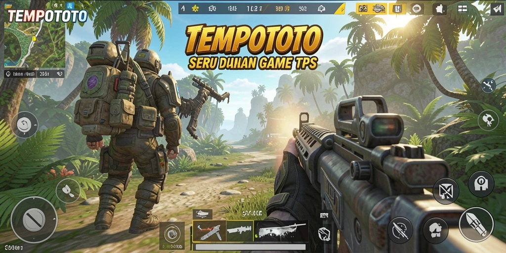 Tangkapan layar gameplay TEMPOTOTO menampilkan aksi pertarungan yang menegangkan.