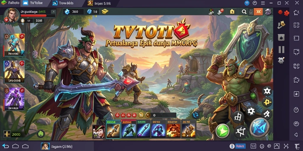 Menampilkan aksi pertempuran seru di dunia TVTOTO.