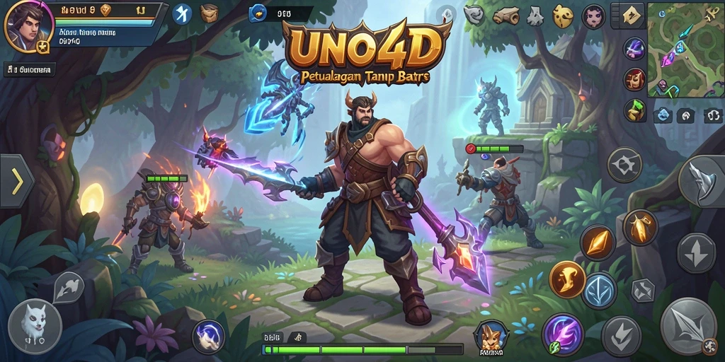 Tampilan gameplay mendebarkan dari UNO4D yang penuh aksi.