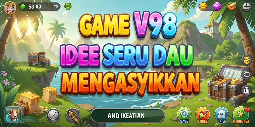 Tampilan gameplay V98 yang menarik dan interaktif dalam genre Idle.