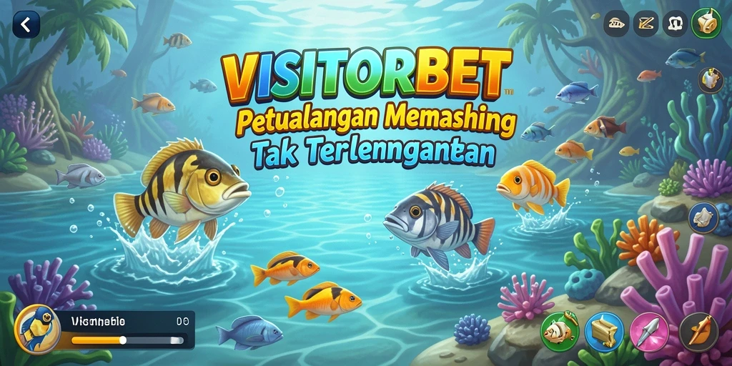 Tampilan menarik dari gameplay memancing VISITORBET yang seru.